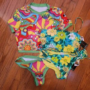 No Boundaries & Shein Lot Of 2 Two Piece Swimsuits Womens Size L (11-13)